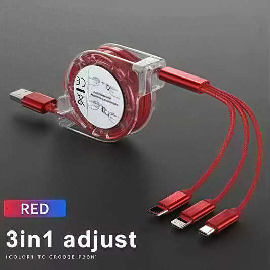 ⚡ 3-in-1  Fast Charging Cable