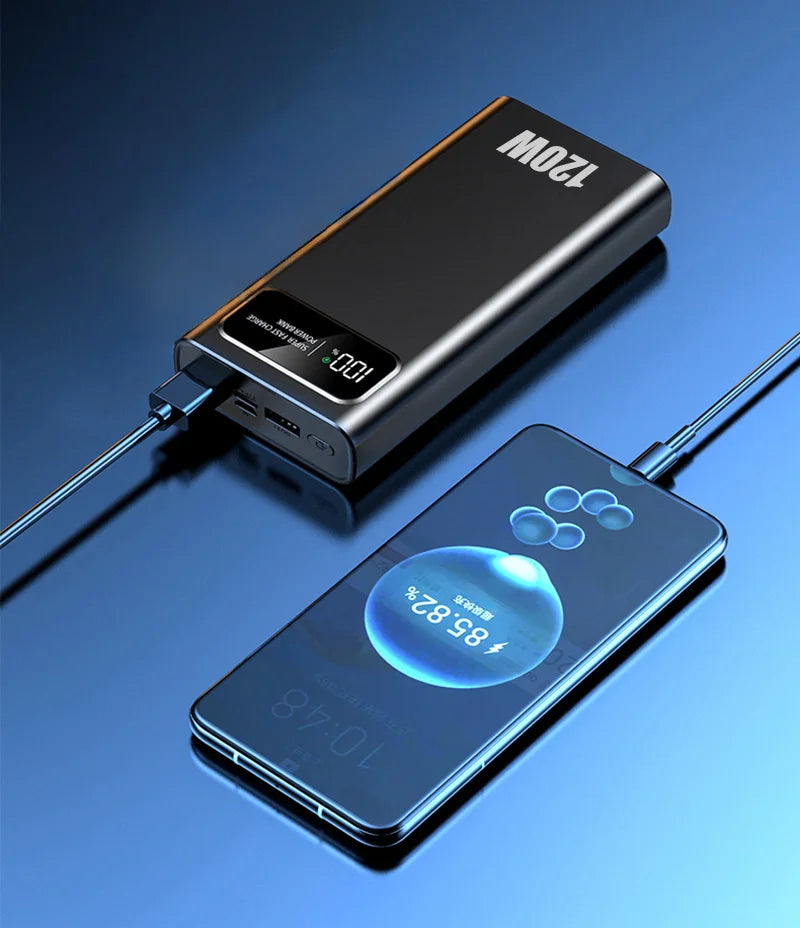 120W 200000mAh Power Bank – Super Fast Charging