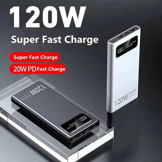 120W 200000mAh Power Bank – Super Fast Charging