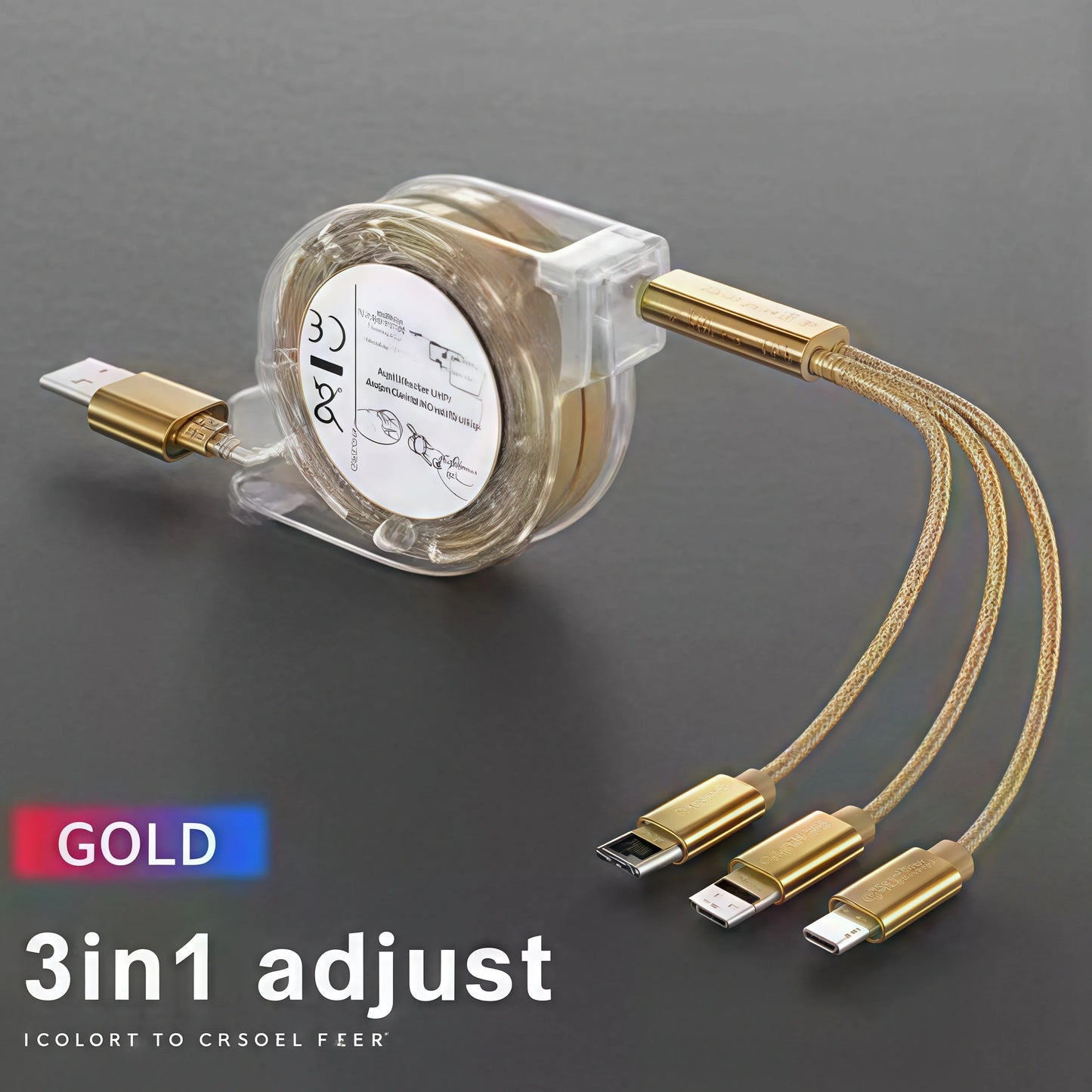 ⚡ 3-in-1  Fast Charging Cable