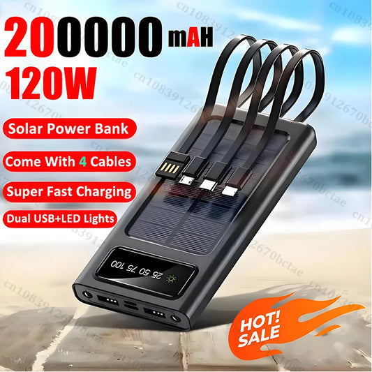 200000mAh Solar Power Bank