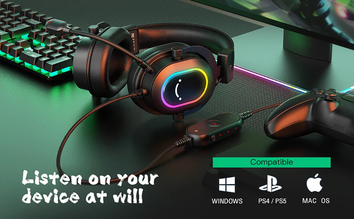 Dynamic RGB Gaming Headset