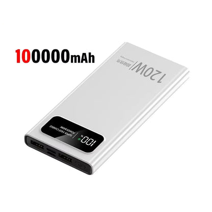 120W 200000mAh Power Bank – Super Fast Charging